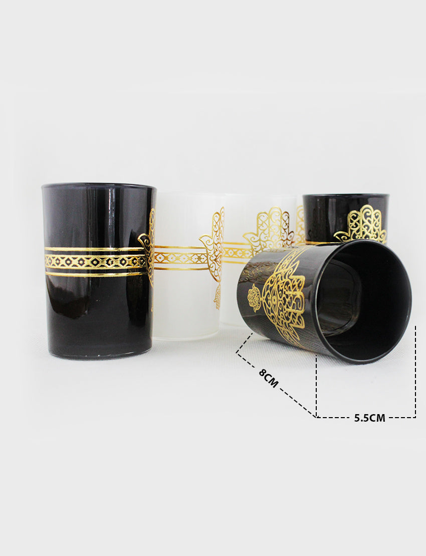 6 verres à thé main Fatima