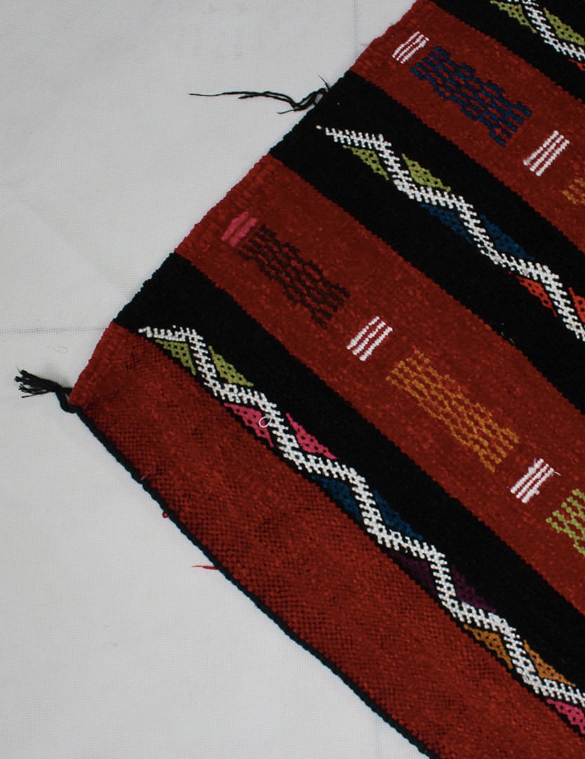 Tapis Berbère Laine Rouge Bejaâd