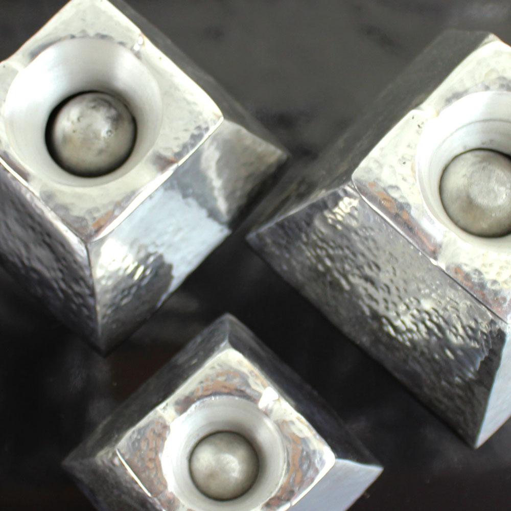 Lot de 3 Cendriers Marocains pyramide