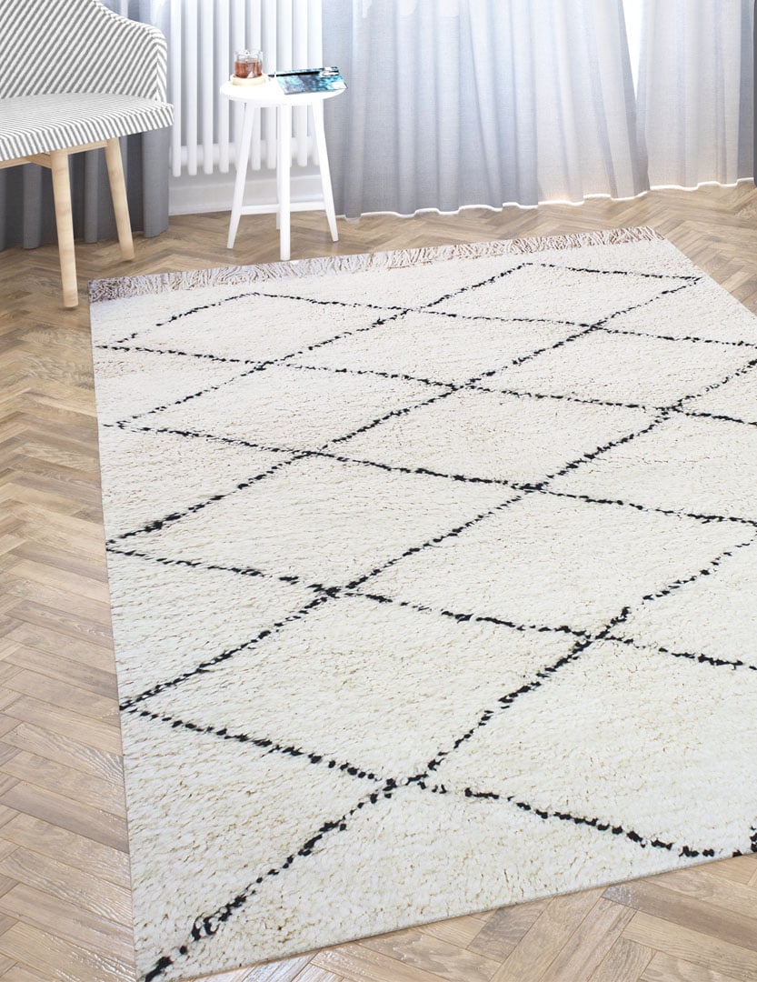Tapis Beni Ouarain 100% laine