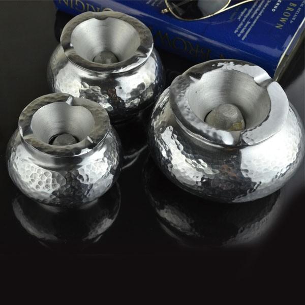 Lot de 3 Cendriers Marocains métal martelé - Artisanat Shop