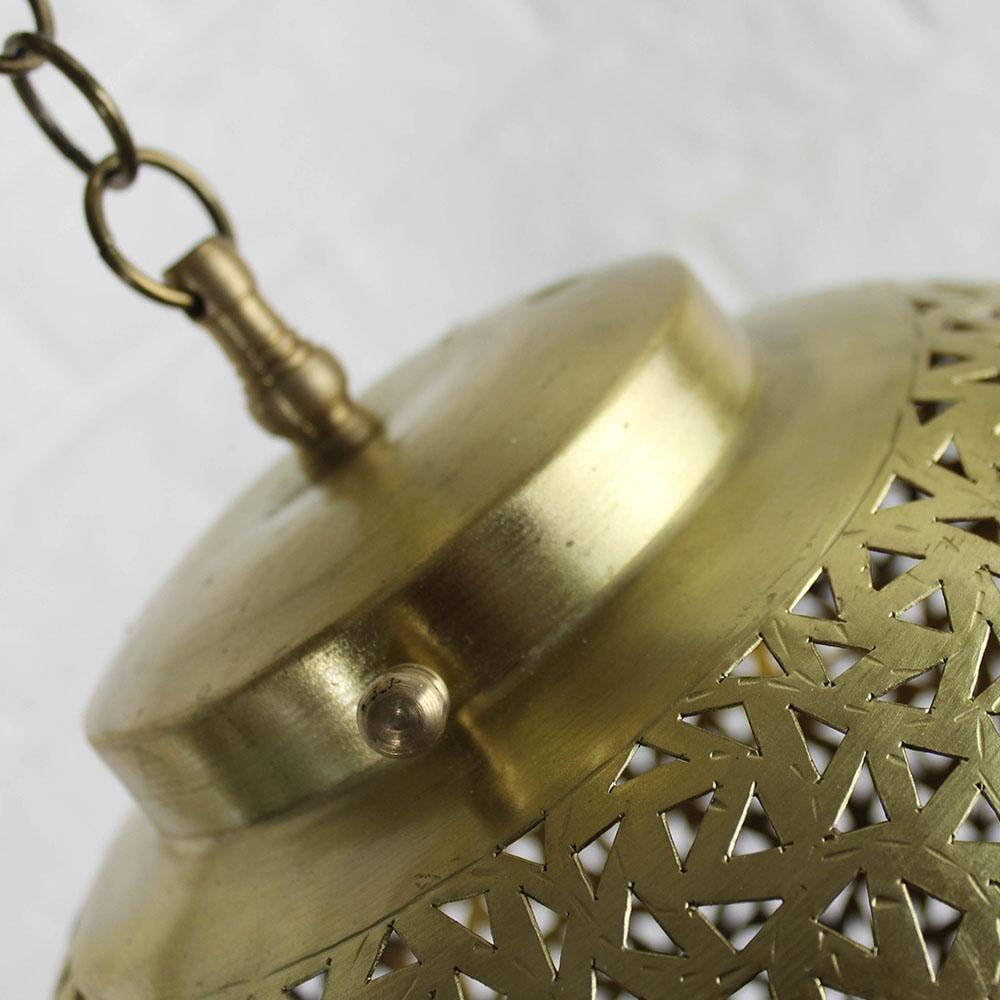Grande suspension luminaire en cuivre