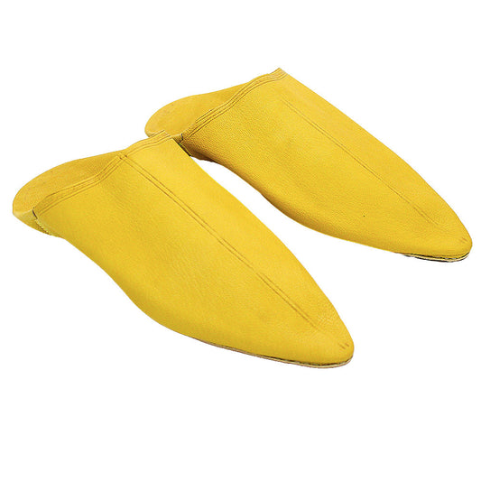 Babouche Classique cuir jaune