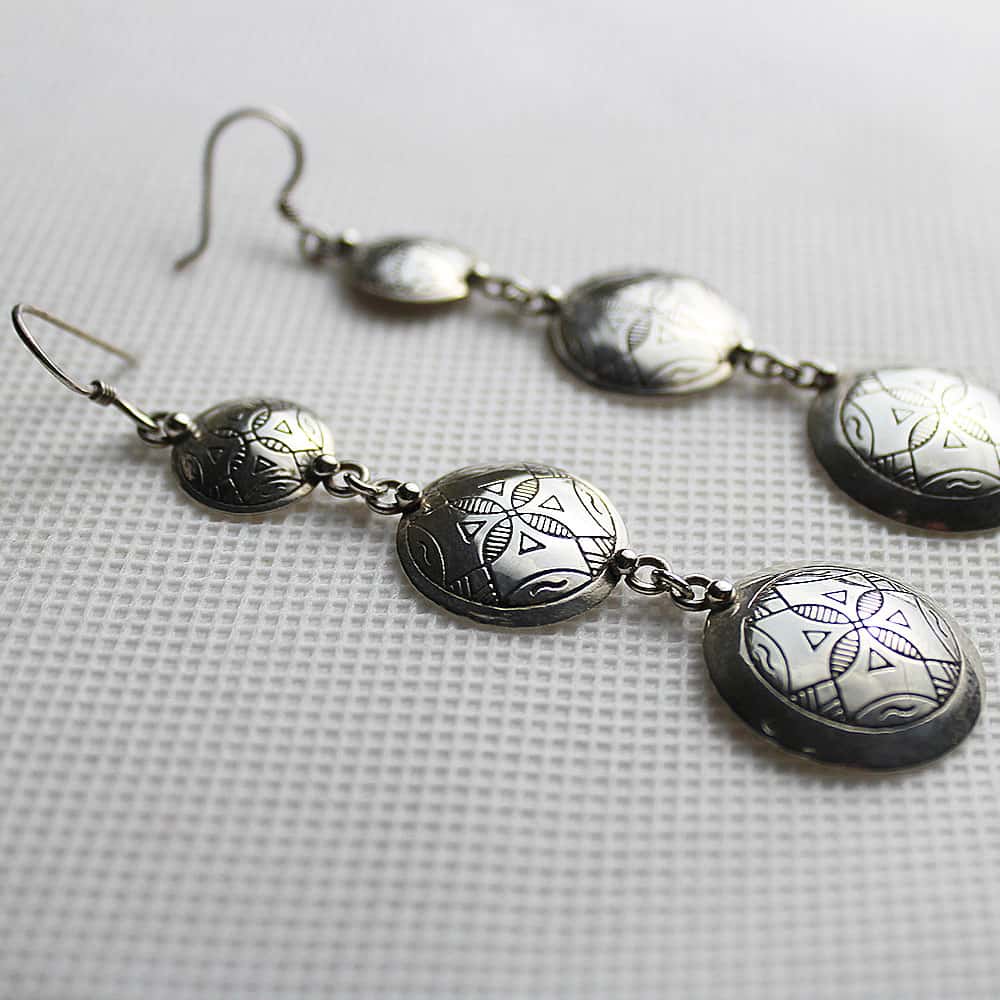 Boucles berbères argent 800 Tiziri