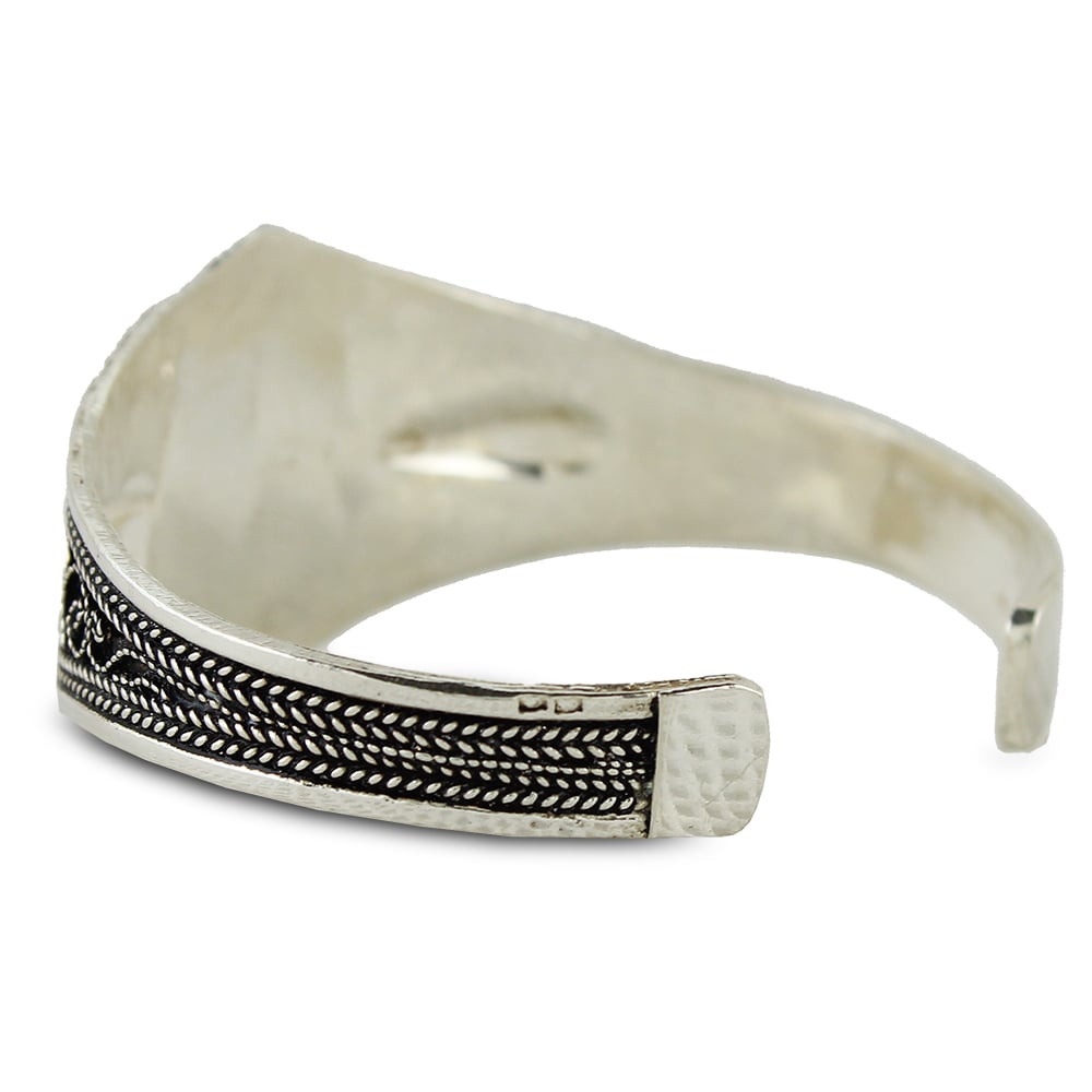 Bracelet berbère argent 800 et pierre Tamila