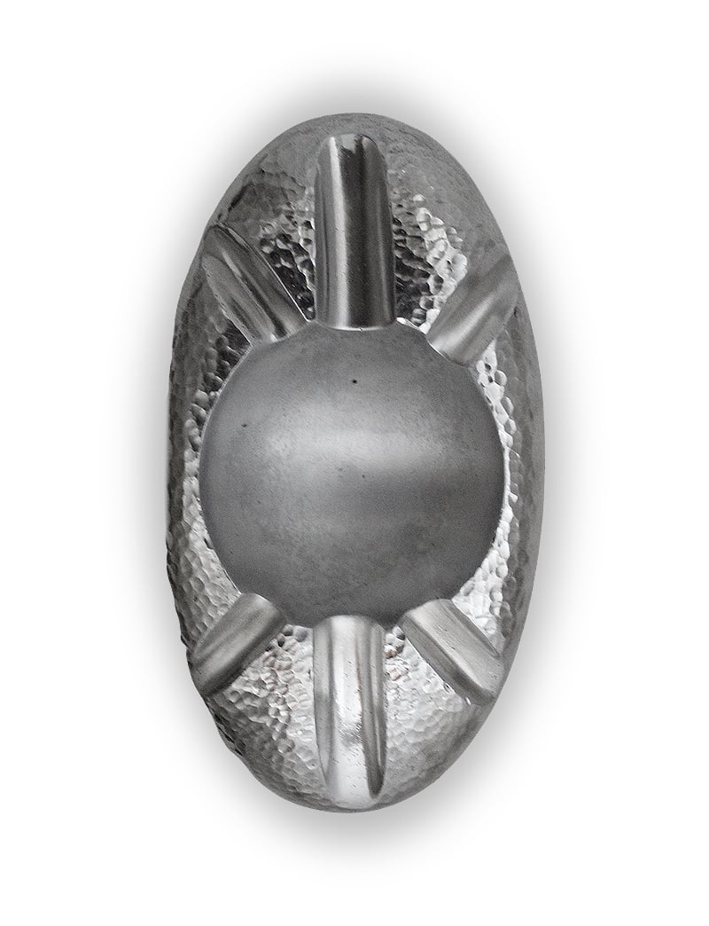 Cendrier en aluminium arrondi