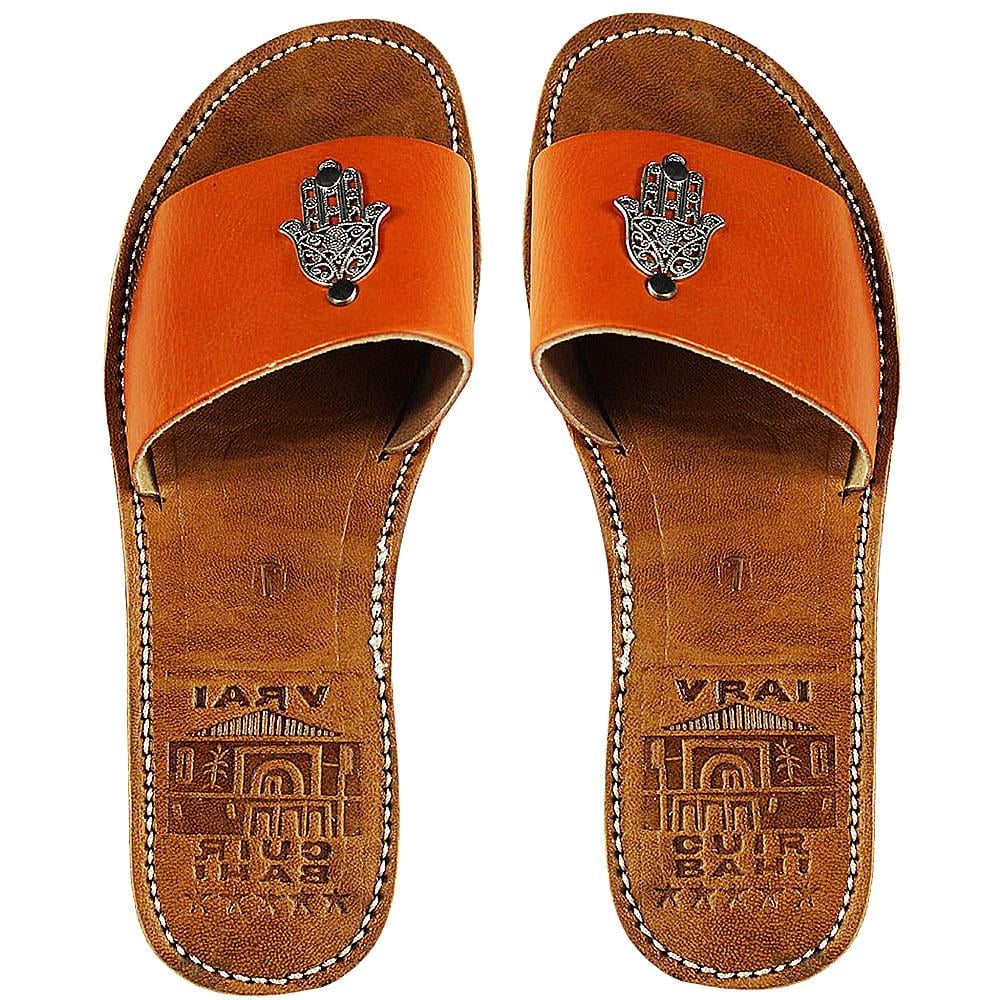 Sandale Khmissa en cuir