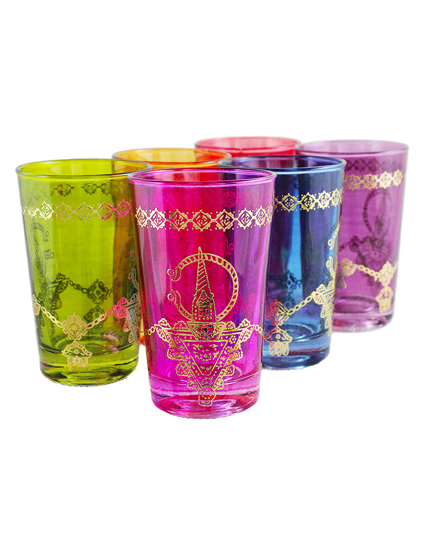 Lot de 6 Verres à thé Marocain typiques