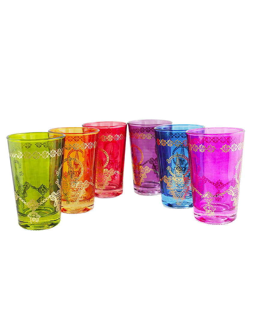 Lot de 6 Verres à thé Marocain typiques