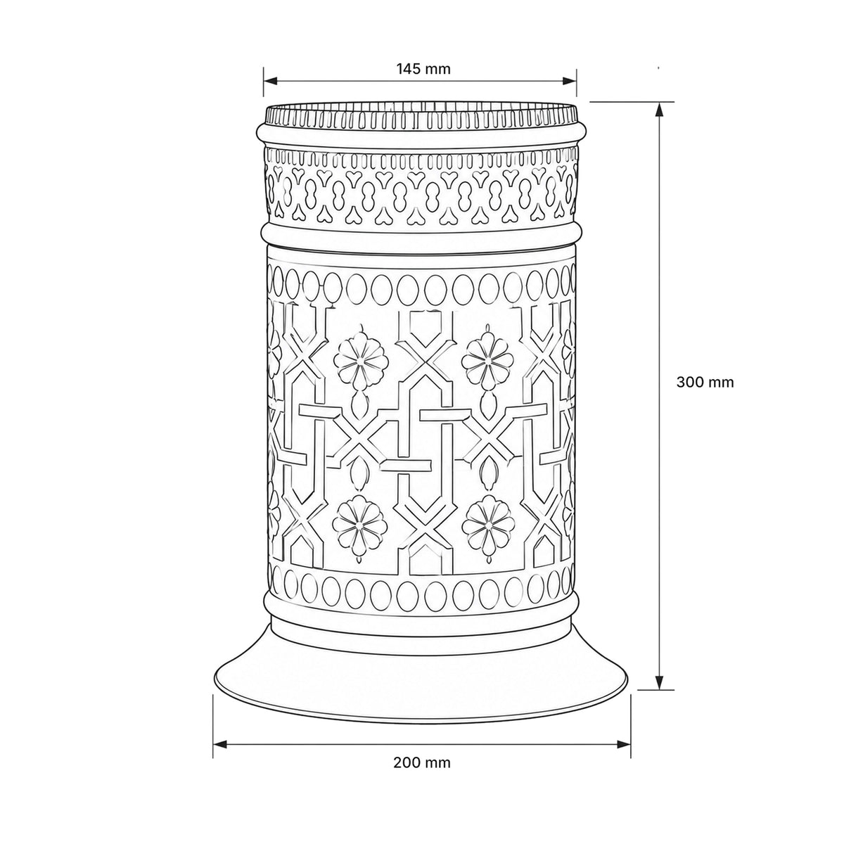 Corbeille de salle de bain en laiton