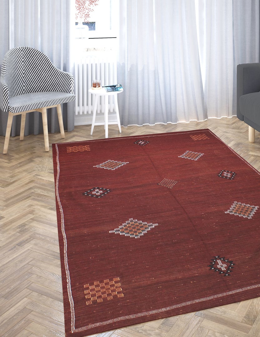 Berber Sabra Red Rug - Bejaâd