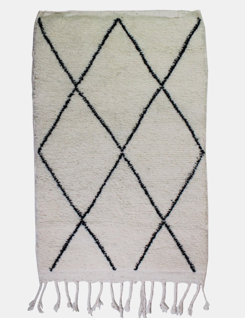 Beni Ouarain wool / cotton rug