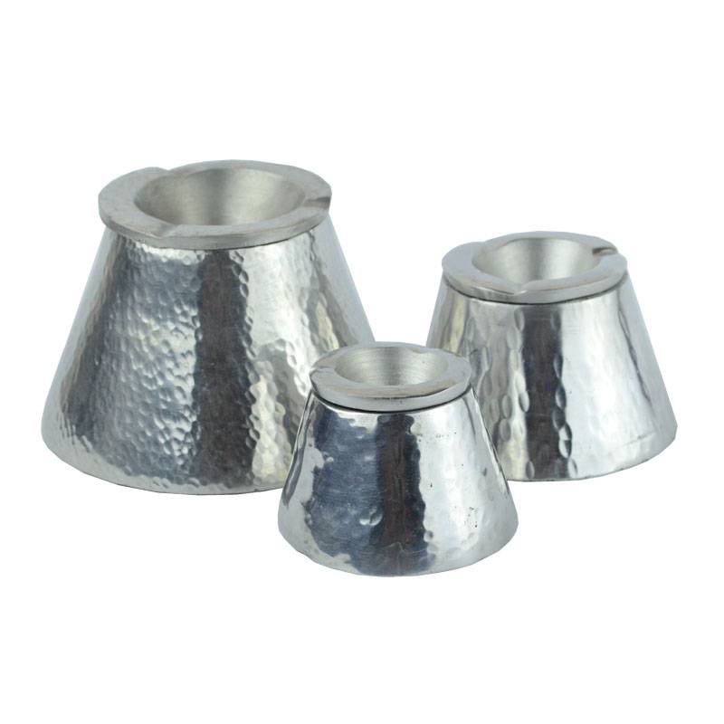 Set of 3 Gemini Metal Ashtrays