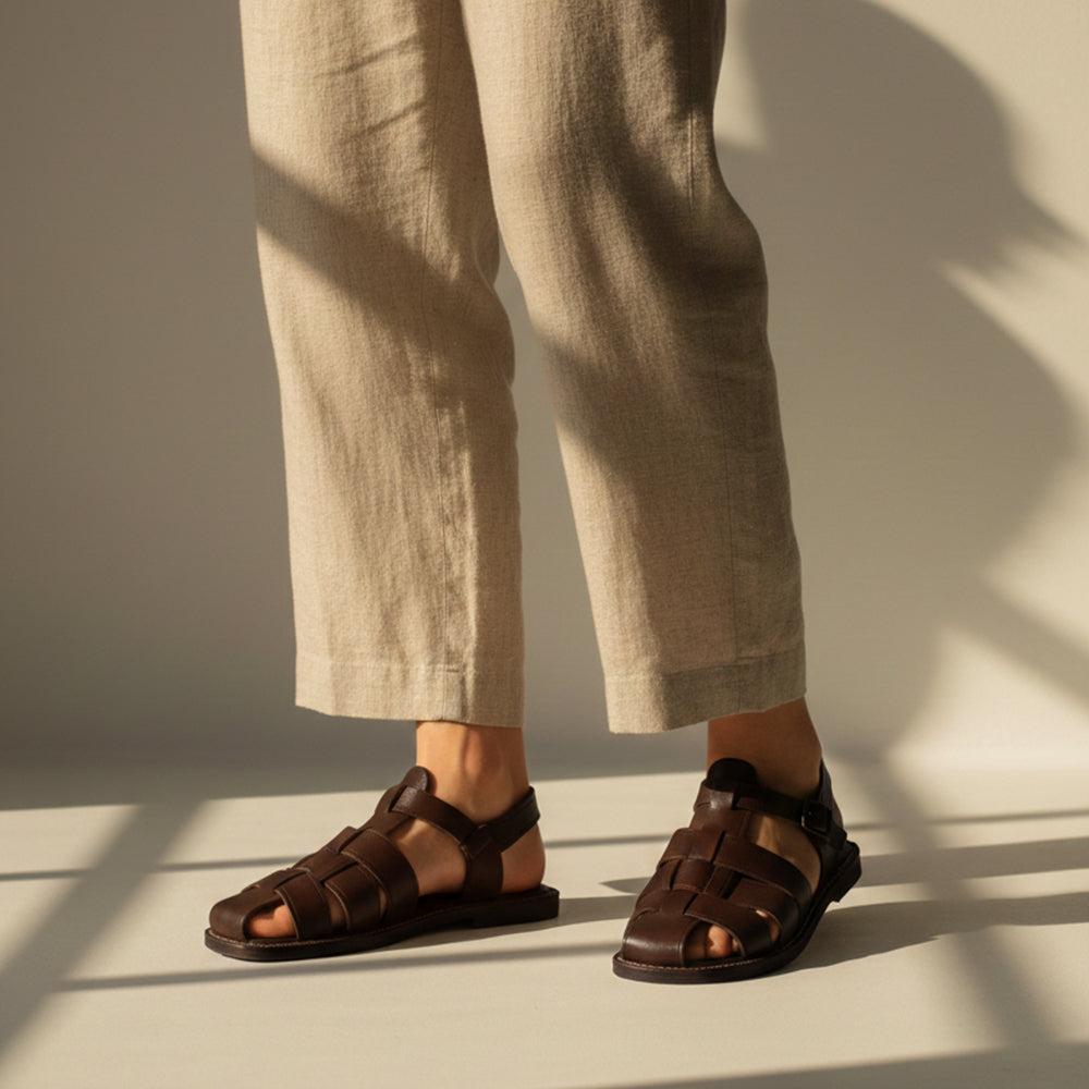 Sandale Quemado Marron Chocolat