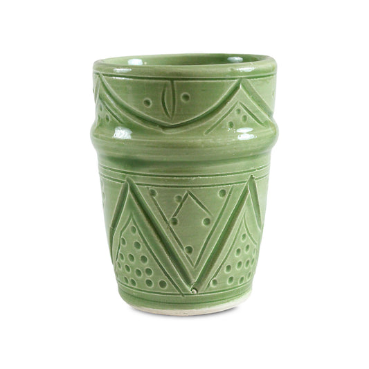 Tasse Gravée vert d'orient