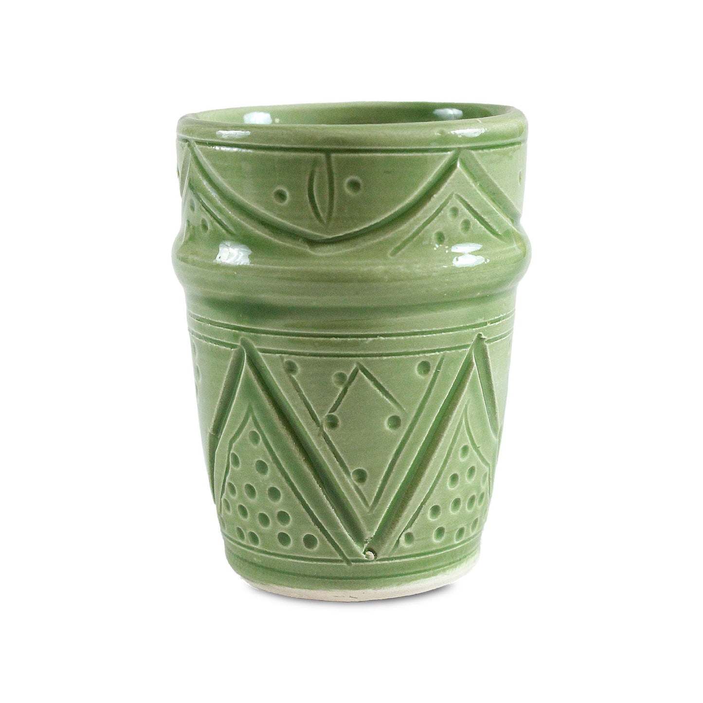 Grande Tasse Gravée vert d'orient