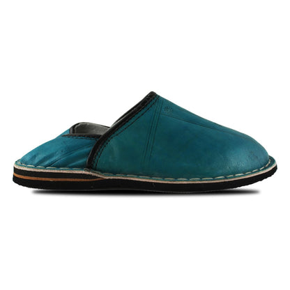 Babouche Berbère mule Turquoise