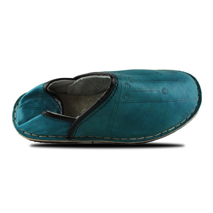 Babouche Berbère mule Turquoise