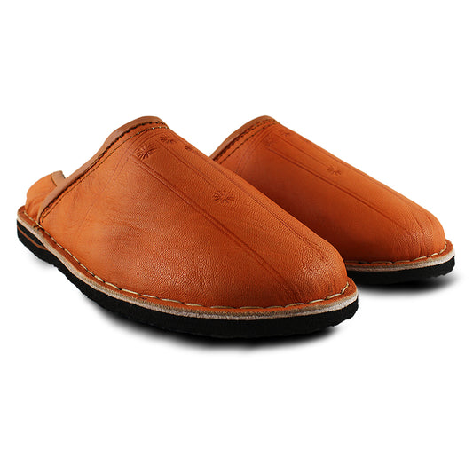 Babouche mule Orange
