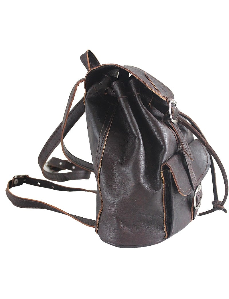 Vintage children's leather backpack