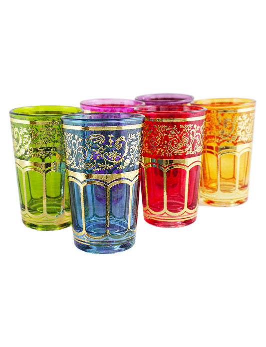 6 verres à thé Marocain classiques