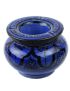 Blue colored clay ashtray