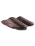Indoor slippers brown leather
