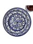 Set of 3 Blue Clay Round Plates