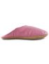 Simple pink leather slippers