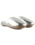 Simple silver slippers