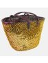 Wicker basket with golden sequins
