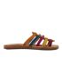 Multicolored leather sandals